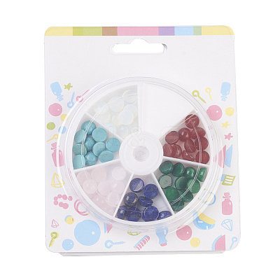 Natural & Synthetic Mixed Gemstone Cabochons G-JP0001-13-1