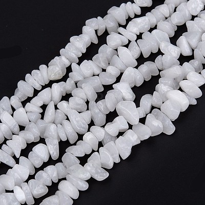Natural White Jade Beads Strands G-F703-02-1
