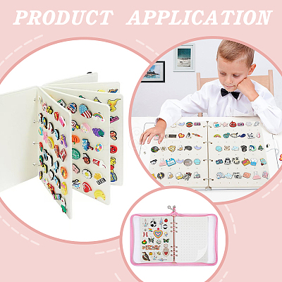 14Pcs Felt Cloth Pin Brooch Storage Binder Sheets for Enamel Pin Collection Book AJEW-WR0002-93A-1