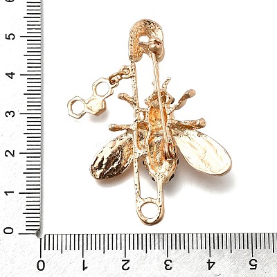 Zinc Alloy Enamel Rhinstone Brooches JEWB-V001-03C-02-1