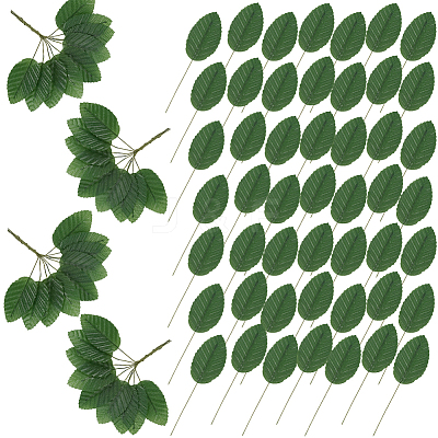200Pcs Silk Cloth Artificial Leafs AJEW-CN0004-07B-1