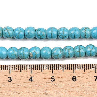 Synthetic Turquoise Beads Strands TURQ-F007-01B-6mm-1