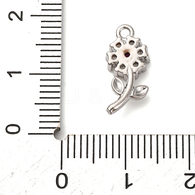 Brass Micro Pave Cubic Zirconia Pendants KK-I276-04P-03-1