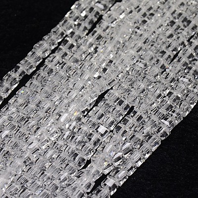 Glass Beads Strands EGLA-J028-6x6mm-01-1