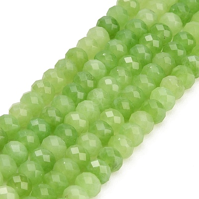Faceted Dyed Natural White Jade Beads Strands GG-CBAE966-01A-V-1