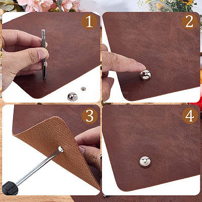 20 Bags Alloy Studs Rivets FIND-CL0002-03P-1