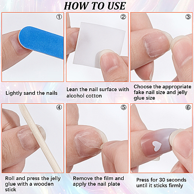 ABS Plastic Pure Color Press On False Nails MRMJ-WH20004-32B-1
