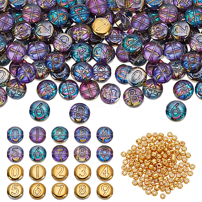 Electroplated Glass Bead GLAA-PH0003-64A-1