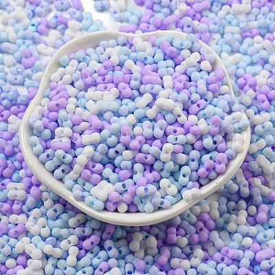 Macaron Color Opaque Frosted Glass Seed Beads X1-SEED-K009-12B-10-1