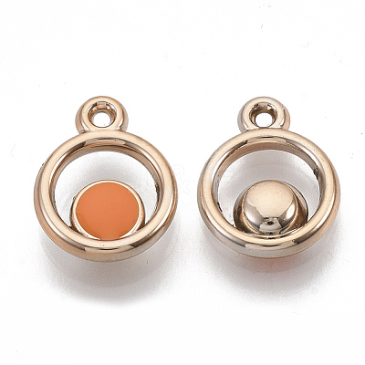 UV Plating Acrylic Pendants OACR-R076-10-1