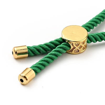 Half Finished Twisted Milan Rope Slider Bracelets FIND-G032-01G-08-1