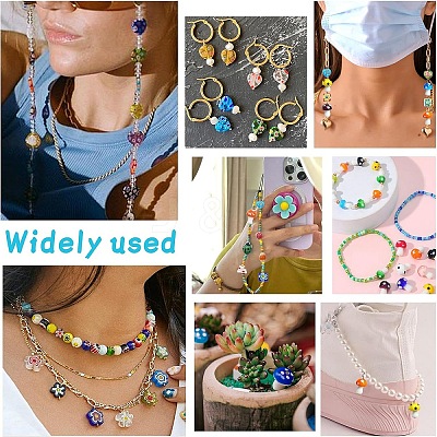 60Pcs 10 Style Handmade Lampwork Bead Strands LAMP-YW0001-32-1
