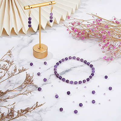 1 Strand Natural Amethyst Beads Strands G-FH0002-22-1