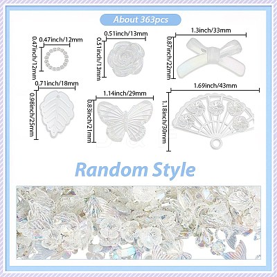 200g Transparent Acrylic Beads OACR-SP0001-86A-1