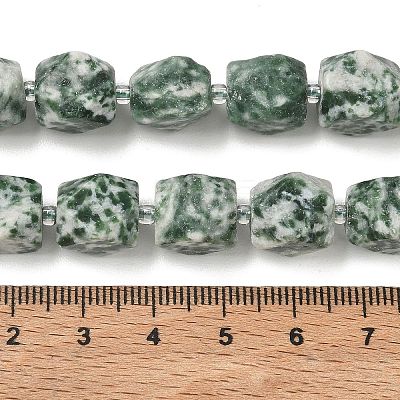 Natural Green Spot Jasper Beads Strands GG-CBAF8A8-A01-01-1
