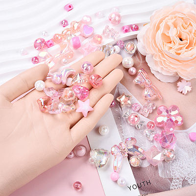 60G 3 Colors Acrylic Beads MACR-YW0003-35-1