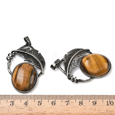 Natural & Synthetic Mixed Gemstone Pendants G-H332-11AS-1
