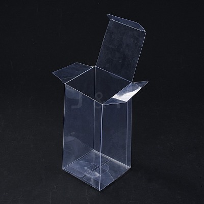 Rectangle Transparent Plastic PVC Box Gift Packaging CON-F013-01G-1