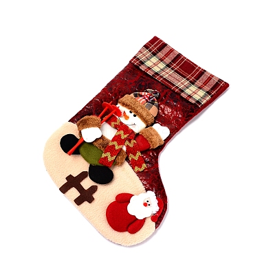 Christmas Socks Gift Bags HJEW-SZC0003-01C-1
