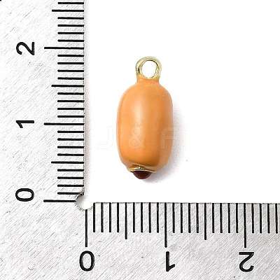 Food Theme Alloy Enamel Pendants FIND-C075-10C-G-1