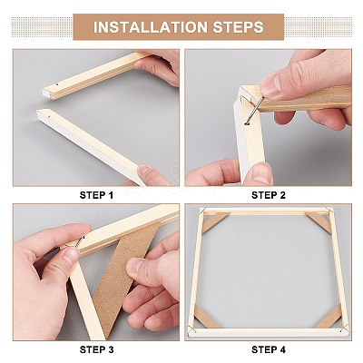DIY Solid Wood Canvas Frame Kit DIY-BC0003-11A-1