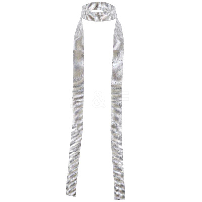 Alloy Paillette Chain NecklacesA NJEW-WH20002-06S-1