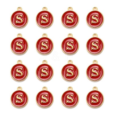 Golden Plated Alloy Enamel Charms LS-ENAM-S118-03S-1