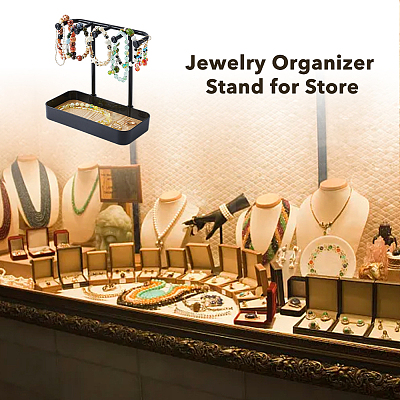 Plastic Earring Display Stands EDIS-WH0016-063A-1