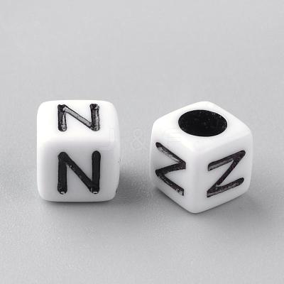 Opaque Acrylic Beads SACR-Q188-02N-1