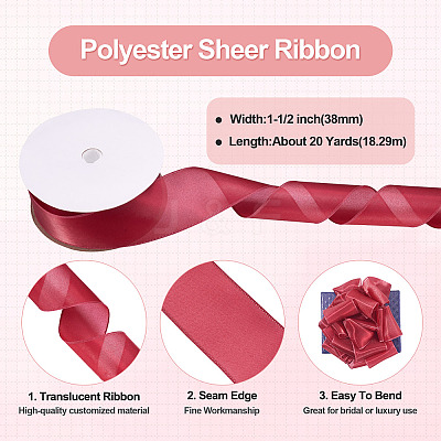 1 Roll 20 Yards Polyester Ribbon OCOR-TA0002-30D-1