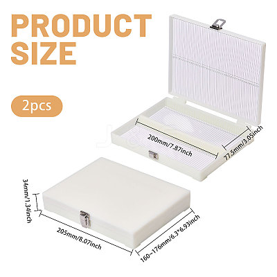 ABS Plastic Microscope Slide Staining Jars AJEW-WH0696-326-1
