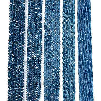 Electroplate Glass Beads Strands EGLA-A034-T8mm-B25-1