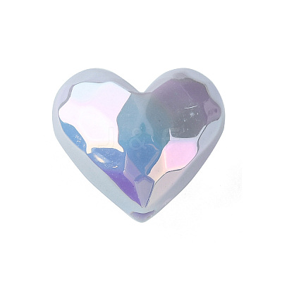 UV Plating Opaque Acrylic Beads MACR-M024-02-1