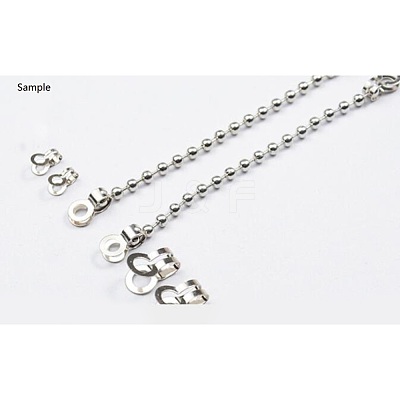 Tarnish Resistant 304 Stainless Steel Ball Chain Connectors STAS-R089-04-1