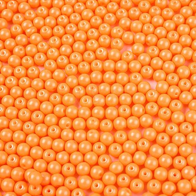 Opaque Baking Paint Glass Beads DGLA-T004-02H-1