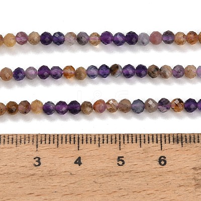 Natural Purple Fluorite Beads Strands GG-CBA753B-A01-3mm-1