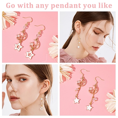 100Pcs Brass Earring Hooks KK-CN0001-79-1
