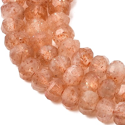 Natural Gold Sunstone Beads Strands G-K376-I06-3x4mm-1