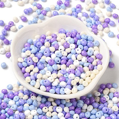 6/0 Opaque Baking Paint Glass Seed Beads SEED-M012-02A-29-1