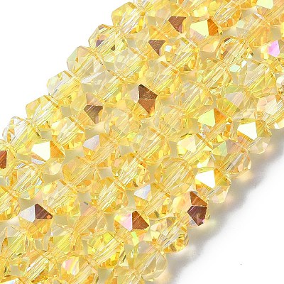 Electroplate Glass Beads X-EGLA-L018-B-AB06-1