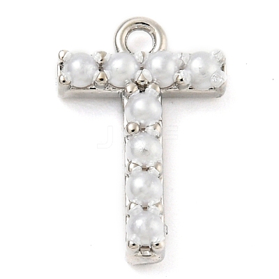 Plastic Imitation Pearl Pendants KK-P230-17P-T-1