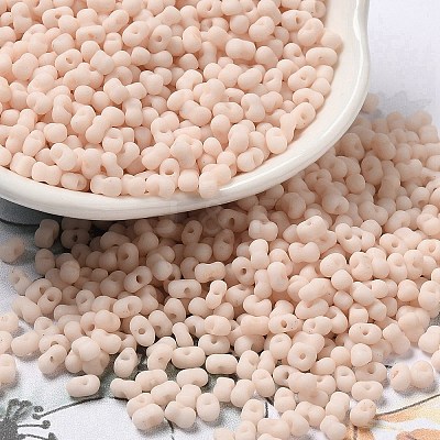 Glass Frosted Seed Beads SEED-K009-05B-07-1