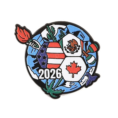 Football Alloy Enamel Pins JEWB-G046-01B-1