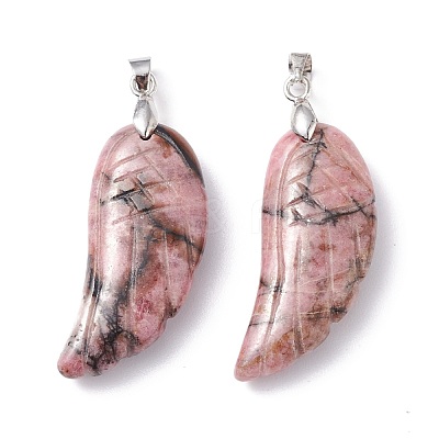 Natural Rhodonite Pendants G-I314-01P-10-1