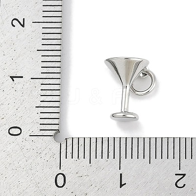 Brass Micro Pave Clear Cubic Zirconia European Dangle Charms Bails KK-Q028-01P-1