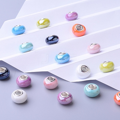 Handmade Porcelain European Beads OPDL-JP0001-02-1