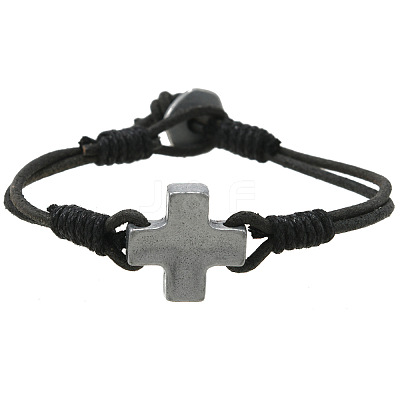 Minimalist Alloy Cross Link Bracelets FS-WG2B765-02-1