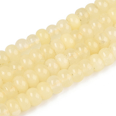 Dyed Natural White Jade Beads Strands G-T139-59A-15-1