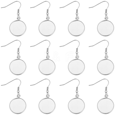 60Pcs 304 Stainless Steel Earring Hooks STAS-BBC0009-93C-1