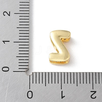 Brass Micro Pave Clear Cubic Zirconia Initial Multi-strand Links KK-S520-01G-23-1